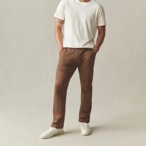 NWOT American Giant Men's Straight Cotton Sweatpant Cocoa Brown Size Medium